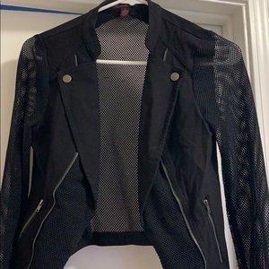 Black fishnet jacket
